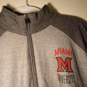 Gear For Sports Gray and Red Miami University Jacket